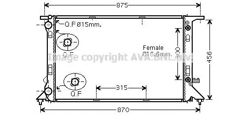 Радиатор AIA2293 Prasco