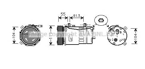 AIK001 Prasco compressor de aparelho de ar condicionado