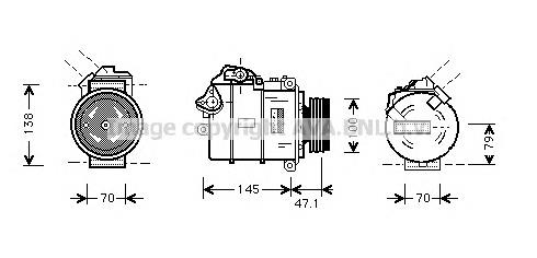 BWAK306 Prasco compressor de aparelho de ar condicionado