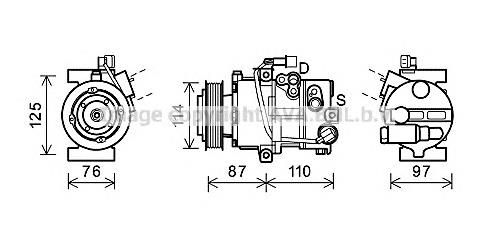 HYK301 Prasco compressor de aparelho de ar condicionado