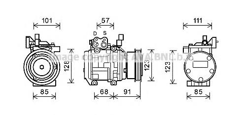 KAK145 Prasco compressor de aparelho de ar condicionado