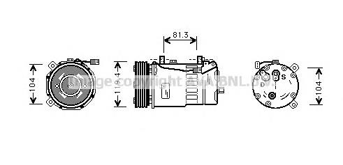 FDAK321 Prasco compressor de aparelho de ar condicionado