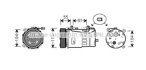 FDK321 Prasco compressor de aparelho de ar condicionado