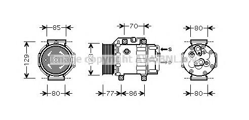 FDK378 Prasco compressor de aparelho de ar condicionado