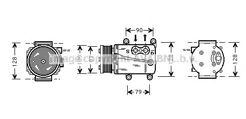 FDK105 Prasco compressor de aparelho de ar condicionado