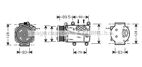 FDK082 Prasco compressor de aparelho de ar condicionado