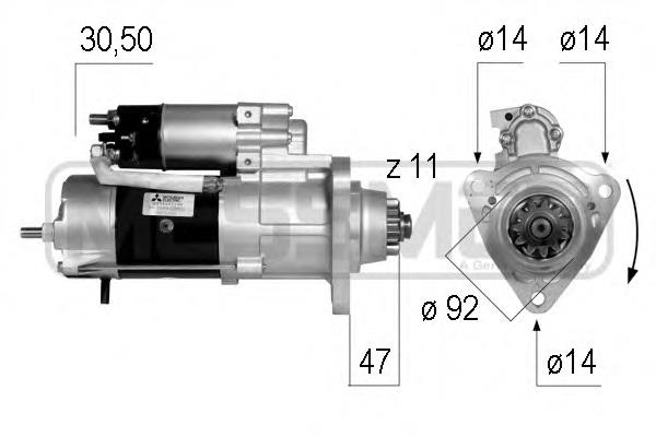 Motor de arranco 19081012 Delco Remy