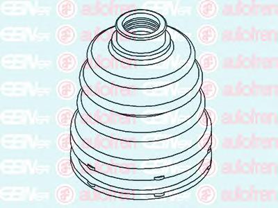 Bota de proteção interna de junta homocinética do semieixo dianteiro D8533 Autofren