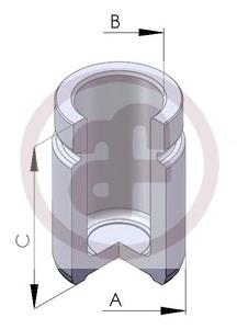 Pistão de suporte do freio traseiro para Mitsubishi Space Gear (PA, B, DV, W)