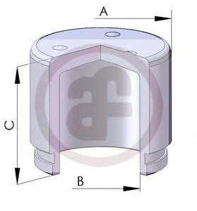 Pistão de suporte do freio dianteiro para Toyota Hilux (N)