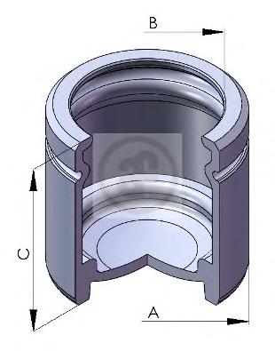 Pistão de suporte do freio dianteiro para Mazda 3 (BK14)