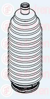D9213 Autofren bota de proteção do mecanismo de direção (de cremalheira)