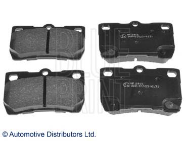 ADT342156 Blue Print sapatas do freio traseiras de disco