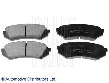 ADT342111 Blue Print sapatas do freio traseiras de disco