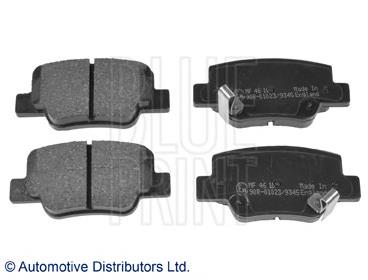 ADT342184 Blue Print sapatas do freio traseiras de disco