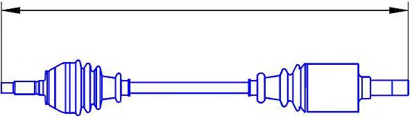 Левая полуось 22424 Sercore