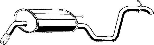 Silenciador, parte traseira KI23088 Veneporte