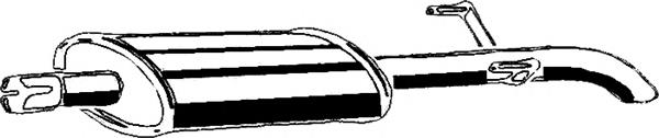 A9014902819 Mercedes silenciador, parte central