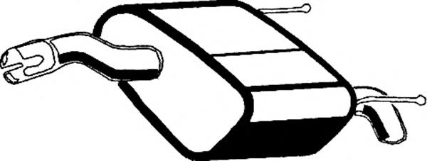 Глушитель задний 5852179 Opel