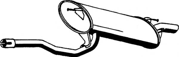 Глушитель, задняя часть на Toyota Avensis T22