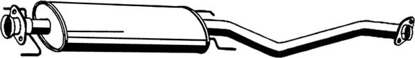 5852870 Opel Глушитель центральный
