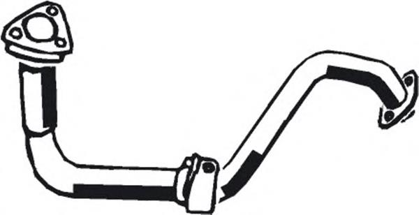 Tubo de admissão dianteiro (calças) do silenciador para Citroen ZX (N2)
