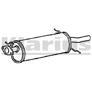 Купить FS9040100A Mazda Глушитель задний
