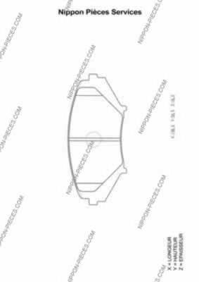 Передние тормозные колодки M360A63 NPS