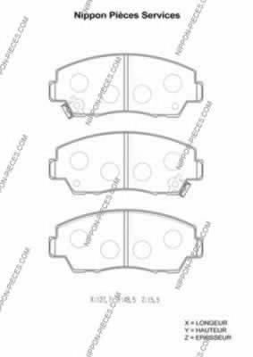 Передние тормозные колодки M360A34 NPS