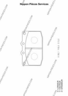 Передние тормозные колодки M360A29 NPS