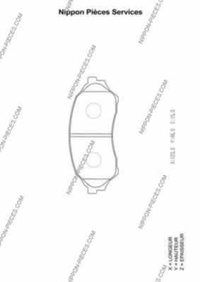 Передние тормозные колодки M360A47 NPS