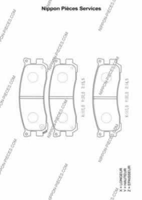 Задние тормозные колодки M361A14 NPS