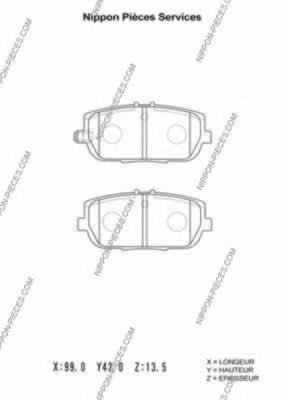 Sapatas do freio traseiras de disco 1170617 Metzger