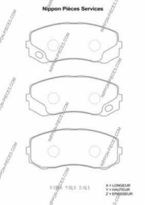 MK528946 Mitsubishi sapatas do freio dianteiras de disco