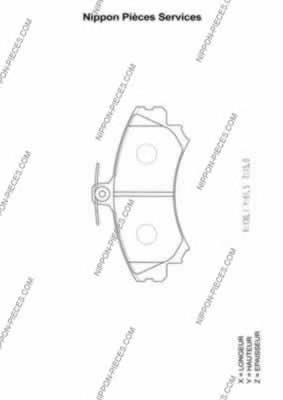 Передние тормозные колодки M360I64 NPS