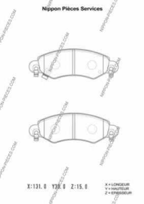 55200-83840 Suzuki sapatas do freio dianteiras de disco