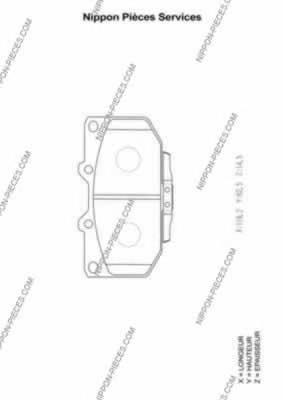 Передние тормозные колодки N360N67 NPS