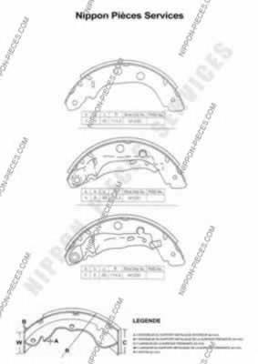 BSA2156.00 Open Parts sapatas do freio traseiras de tambor