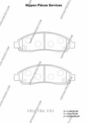 Sapatas do freio dianteiras de disco para Great Wall Hover H3 
