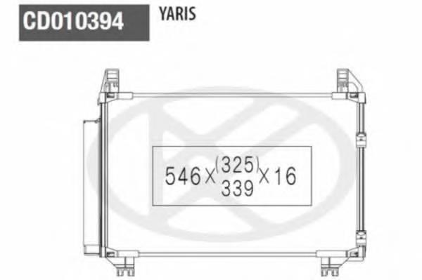 8FC351343344 HELLA radiador de aparelho de ar condicionado