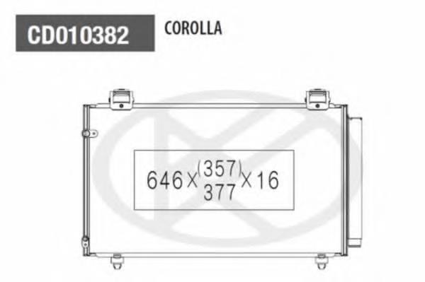 8845002250 Toyota radiador de aparelho de ar condicionado