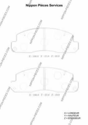 Sapatas do freio dianteiras de disco para Toyota COASTER (B4, B5)