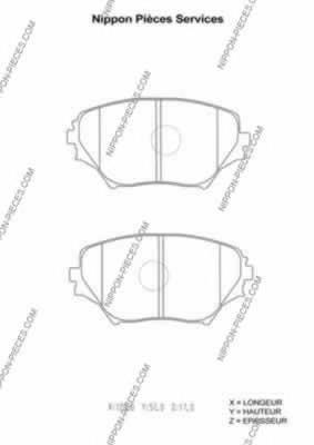 Compre RM1489 Goodrem Sapatas do freio dianteiras de disco