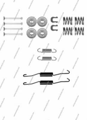 Kit de molas de fixação de sapatas de disco traseiras para Toyota Corolla (E12)