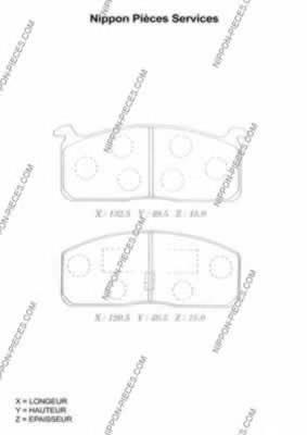 Передние тормозные колодки T360A24 NPS