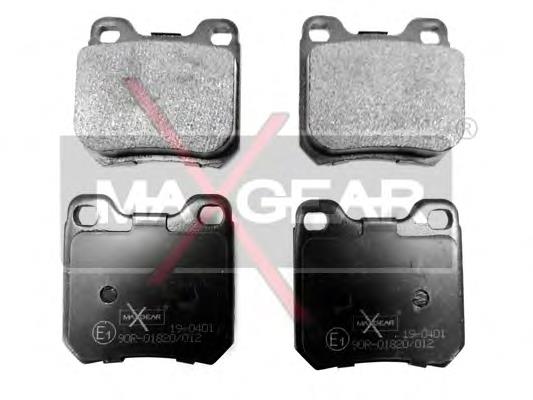 19-0401 Maxgear sapatas do freio traseiras de disco