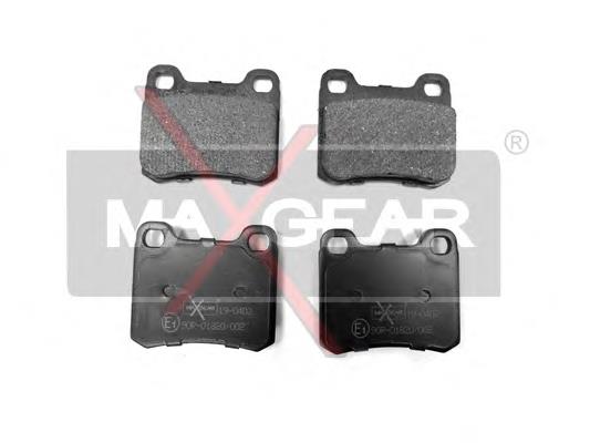 19-0402 Maxgear sapatas do freio traseiras de disco