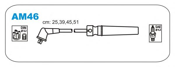 AM46 Janmor fios de alta voltagem, kit