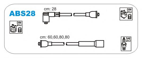 ABS28 Janmor fios de alta voltagem, kit