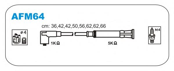 Высоковольтные провода AFM64 Janmor